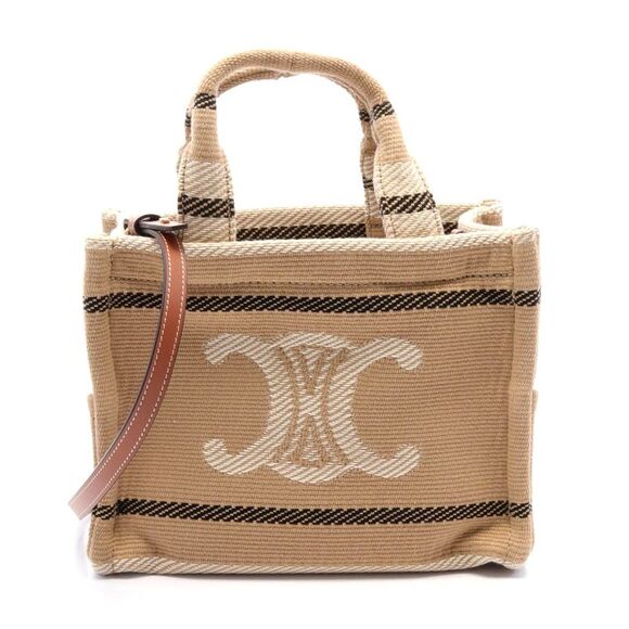 Celine Small Cabas Canvas Tote Bag - Picture 1 of 4
